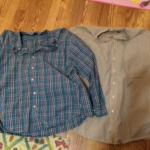 2 Roundtree and Yorke button up shirts